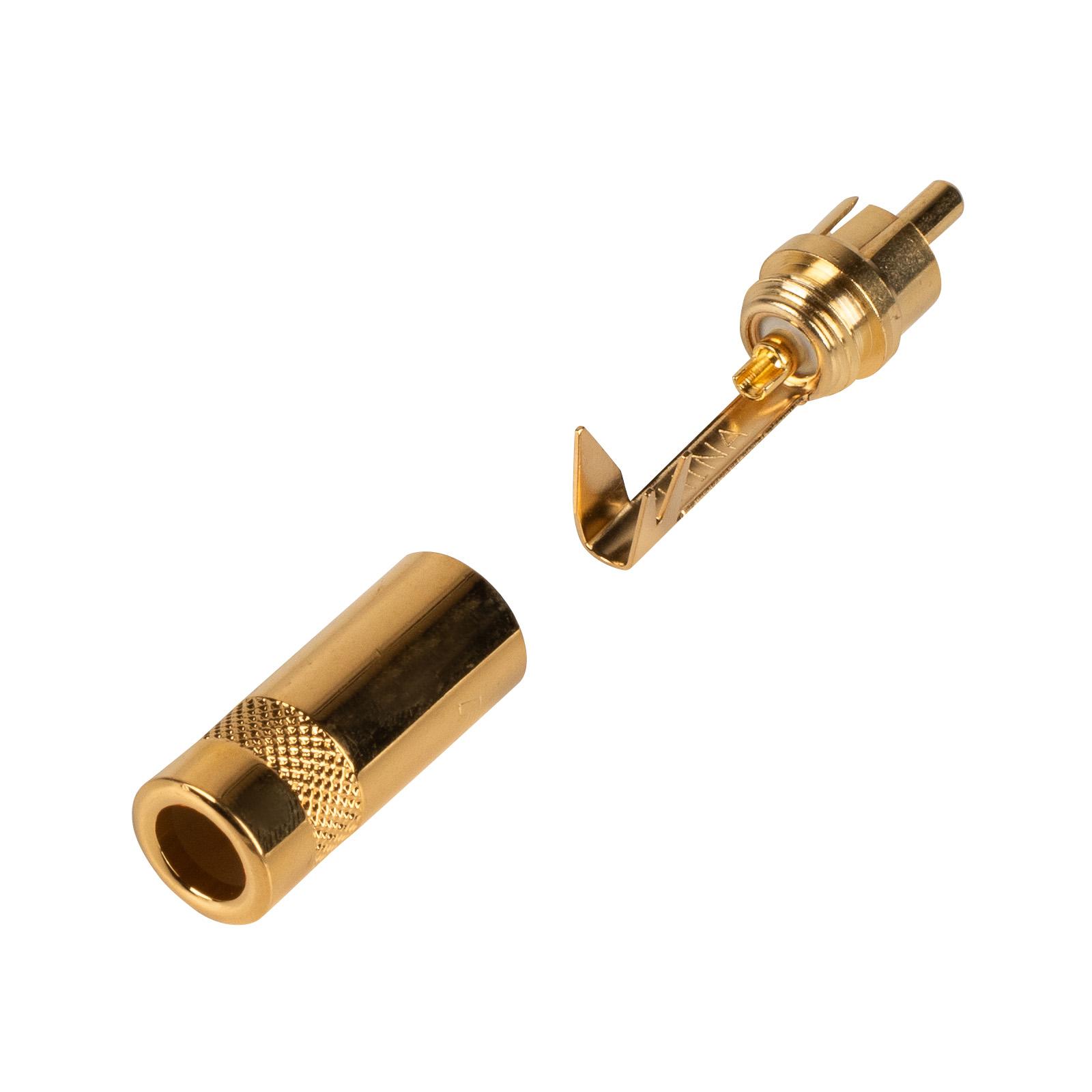 8m×2本 ベルデン8412 RCAケーブル +REAN-NYS352AG Rean NYS352AG Phono RCA Connector Plug Gold/Gold